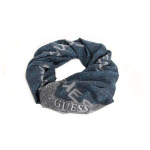 Guess pánský modro - šedý šátek se vzorem - T/U (GRY)